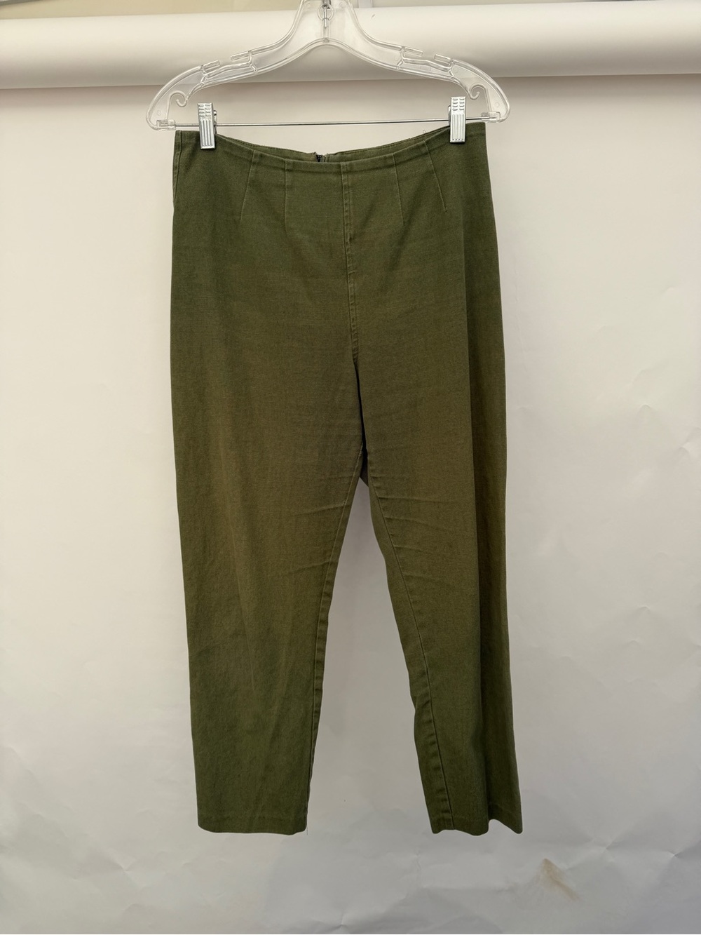 Town Clothes cotton pants in khaki green M
